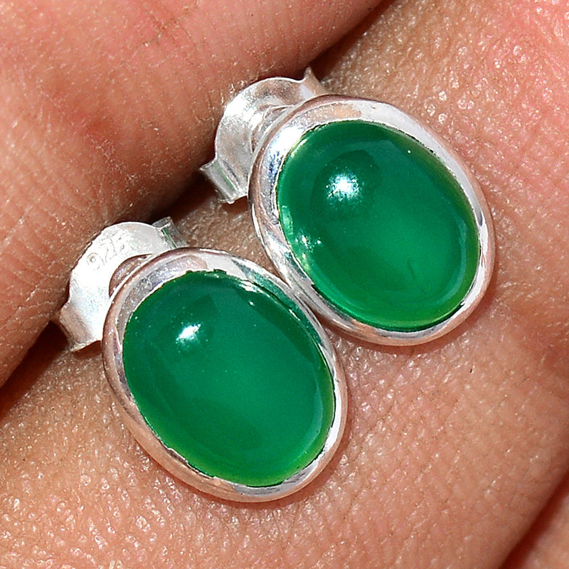 Green Onyx Studs - GROS187