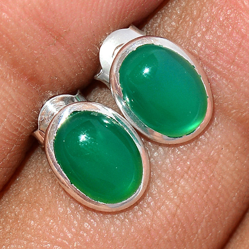 Green Onyx Studs - GROS189