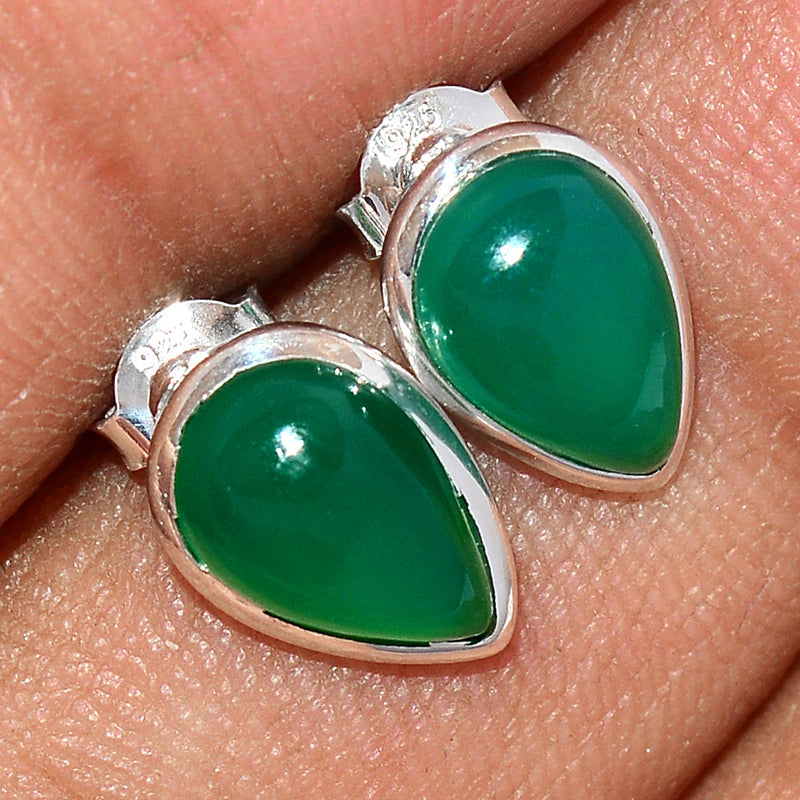Green Onyx Studs - GROS191