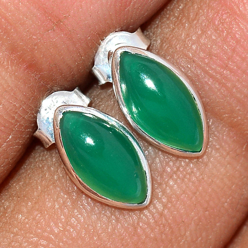 Green Onyx Studs - GROS192