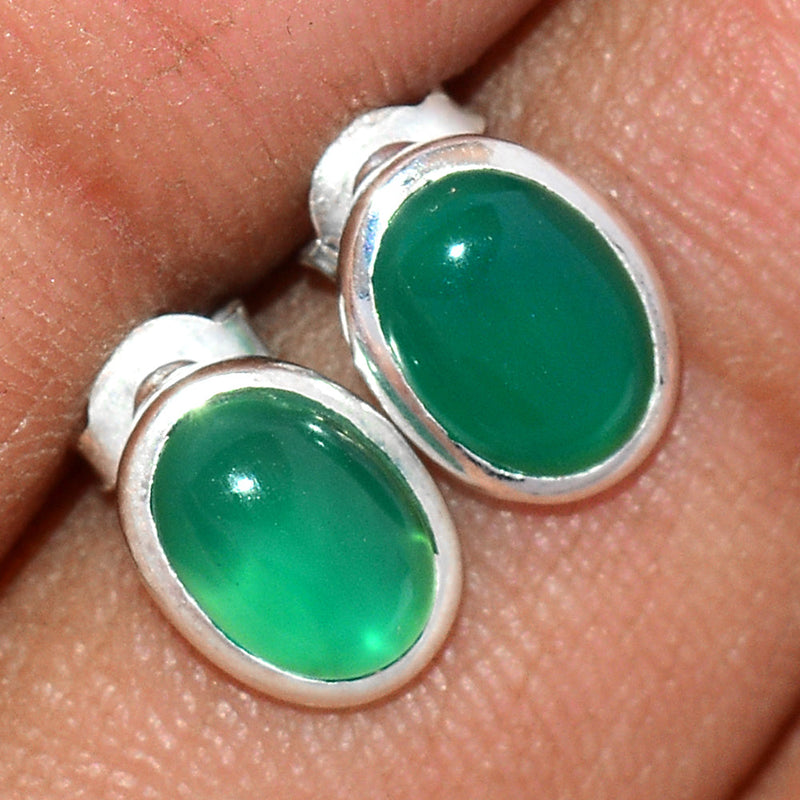 Green Onyx Studs - GROS193