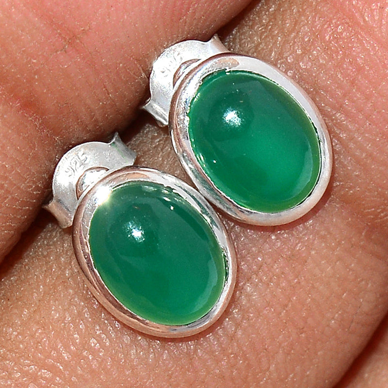 Green Onyx Studs - GROS194