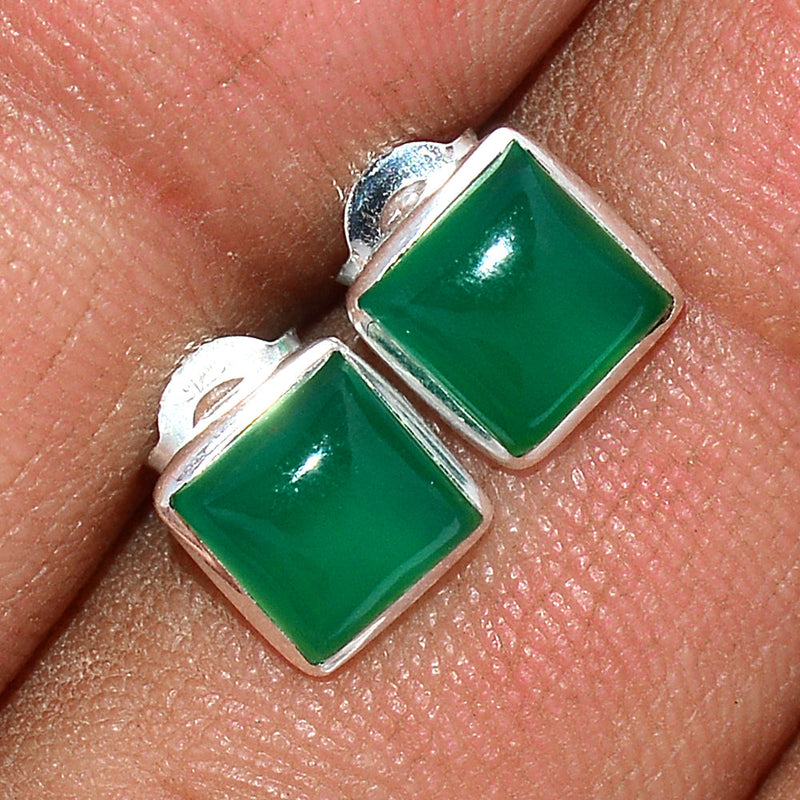Green Onyx Studs - GROS197