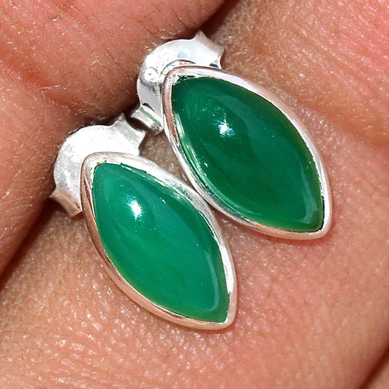 Green Onyx Studs - GROS198