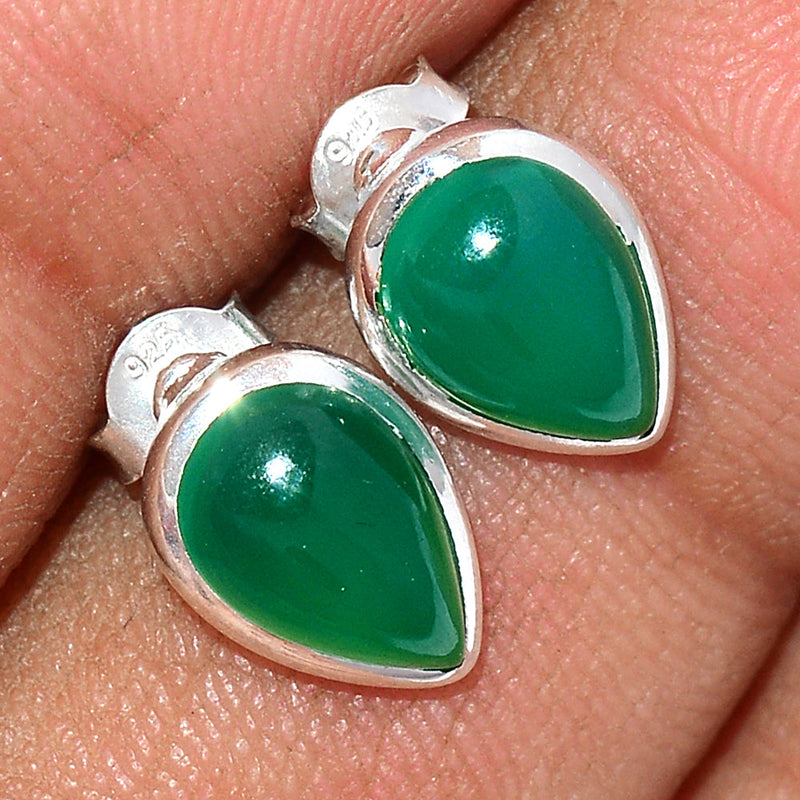 Green Onyx Studs - GROS199
