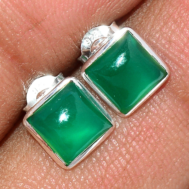 Green Onyx Studs - GROS202