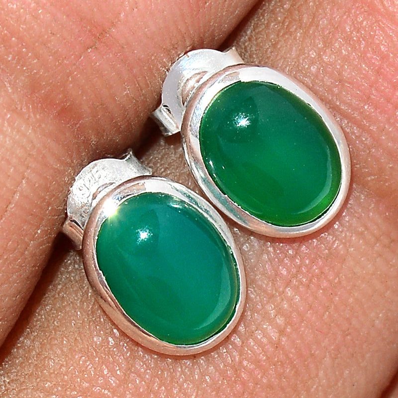 Green Onyx Studs - GROS206