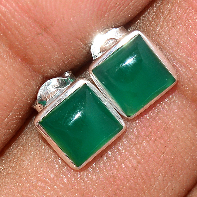 Green Onyx Studs - GROS209