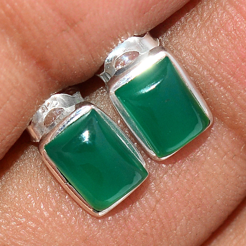 Green Onyx Studs - GROS215
