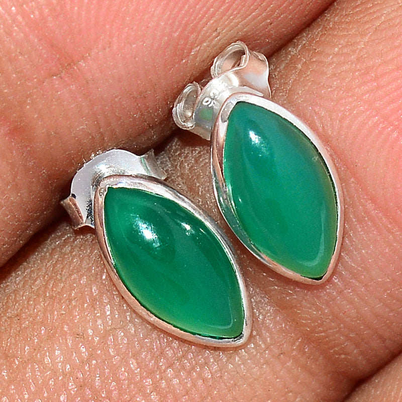 Green Onyx Studs - GROS217