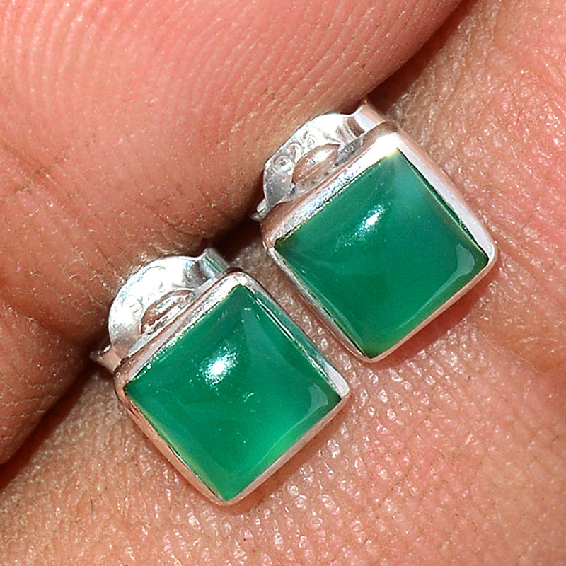 Green Onyx Studs - GROS220