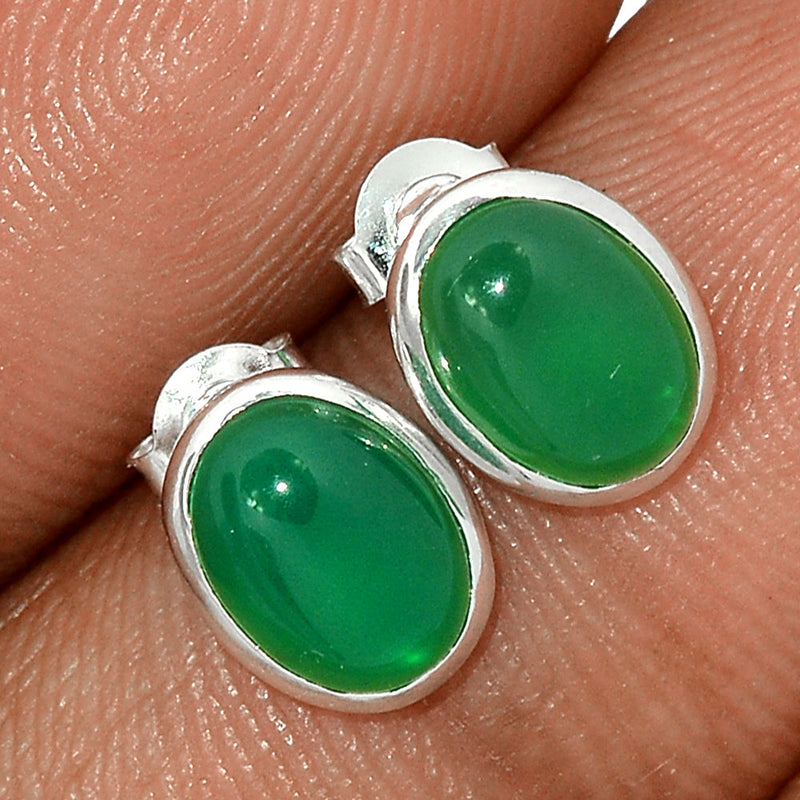 Green Onyx Studs - GROS222