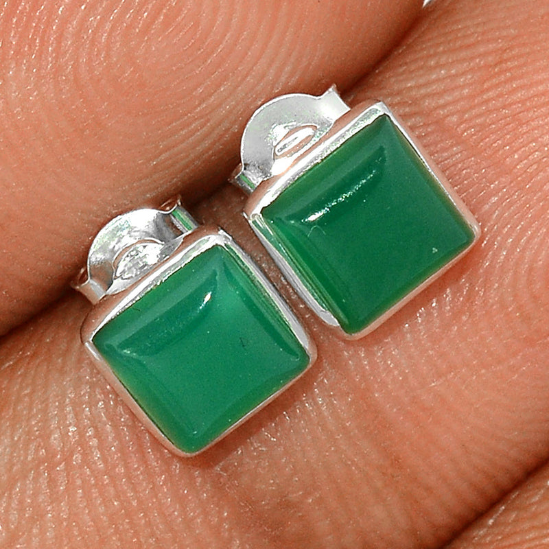 Green Onyx Studs - GROS242