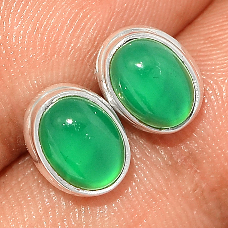 Green Onyx Studs - GROS253
