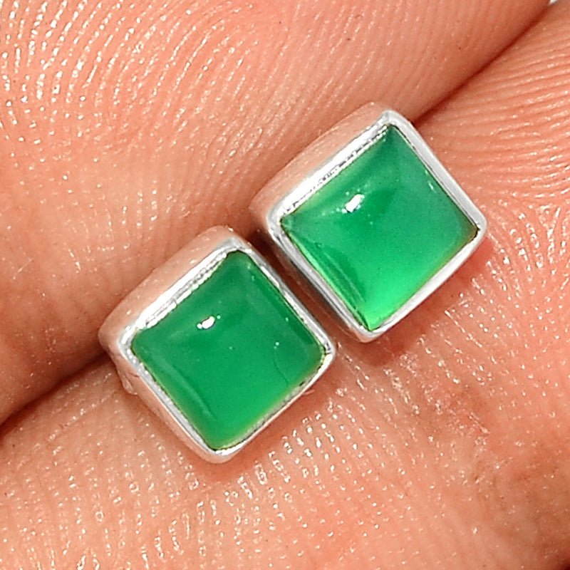 Green Onyx Studs - GROS256