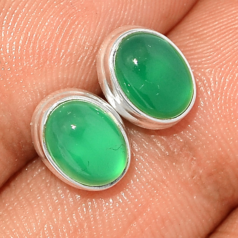 Green Onyx Studs - GROS259