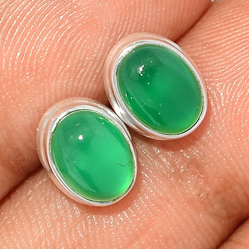 Green Onyx Studs - GROS260