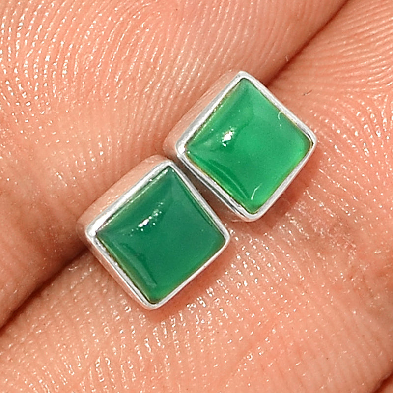 Green Onyx Studs - GROS267