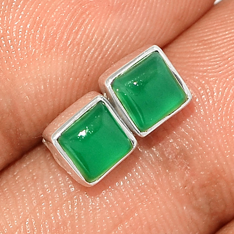 Green Onyx Studs - GROS277