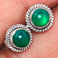 Green Onyx Studs-GROS64