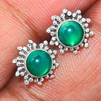 Green Onyx Studs-GROS65