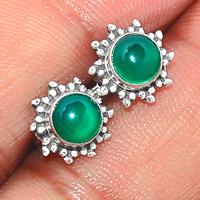 Green Onyx Studs-GROS67