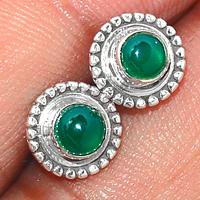 Green Onyx Studs-GROS70