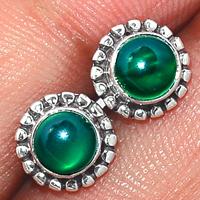 Green Onyx Studs-GROS71