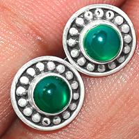 Green Onyx Studs-GROS73