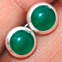 Green Onyx Studs-GROS74