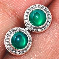 Green Onyx Studs-GROS82