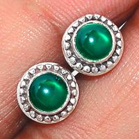 Green Onyx Studs-GROS83