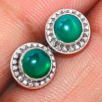 Green Onyx Studs-GROS85