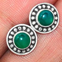 Green Onyx Studs-GROS86