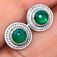Green Onyx Studs-GROS94