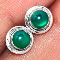 Green Onyx Studs-GROS95