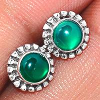 Green Onyx Studs-GROS96