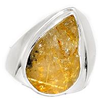 Golden Rutile Rough Ring-GRRR121