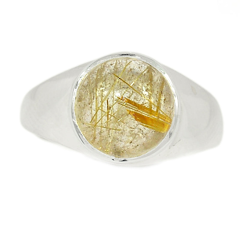 Solid - Golden Rutile Ring - GRUR1138