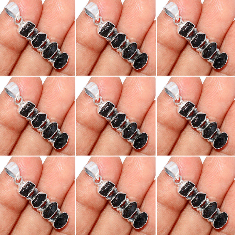 10 Pieces Mix Lot - Shungite Pendants - GSNGP2