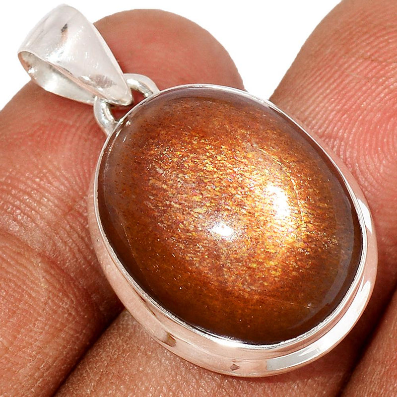 1.2" Golden Sun Stone - Pendants - GSSP184