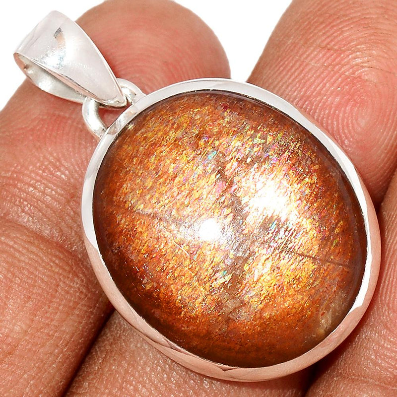 1.3" Golden Sun Stone - Pendants - GSSP186