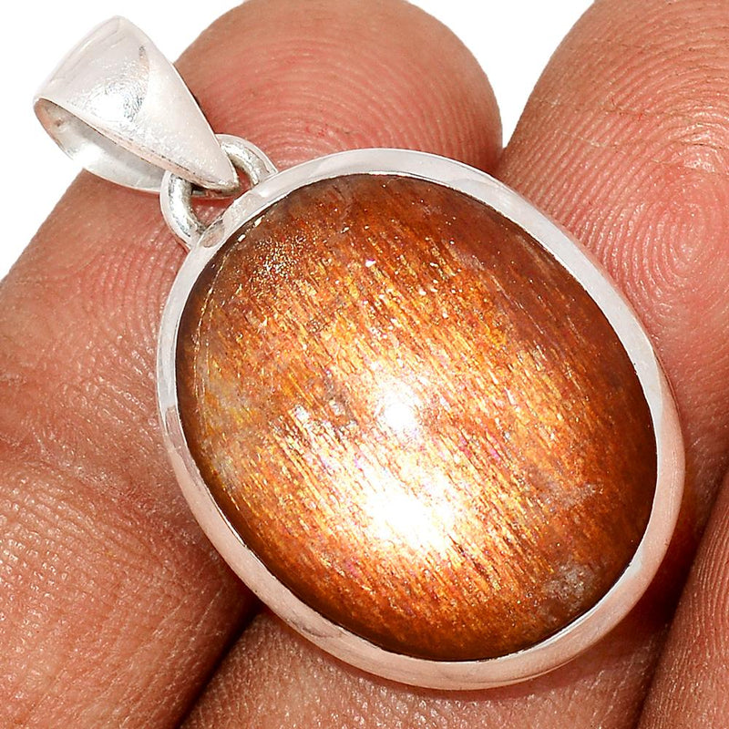 1.3" Golden Sun Stone - Pendants - GSSP201