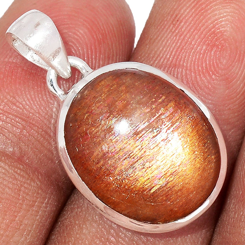1.1" Golden Sun Stone Pendants - GSSP244