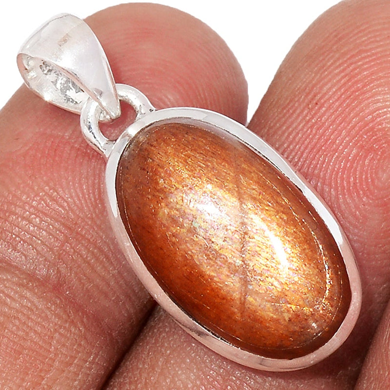 1.1" Golden Sun Stone Pendants - GSSP248