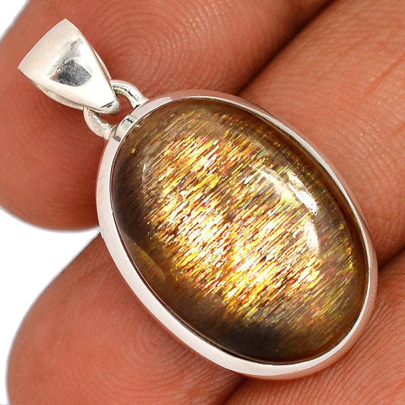 1.3" Golden Sun Stone Pendants - GSSP273