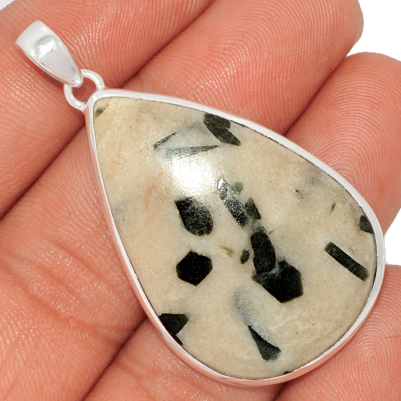 2" Green Tourmaline In Quartz Cabochon Pendants - GTCP135