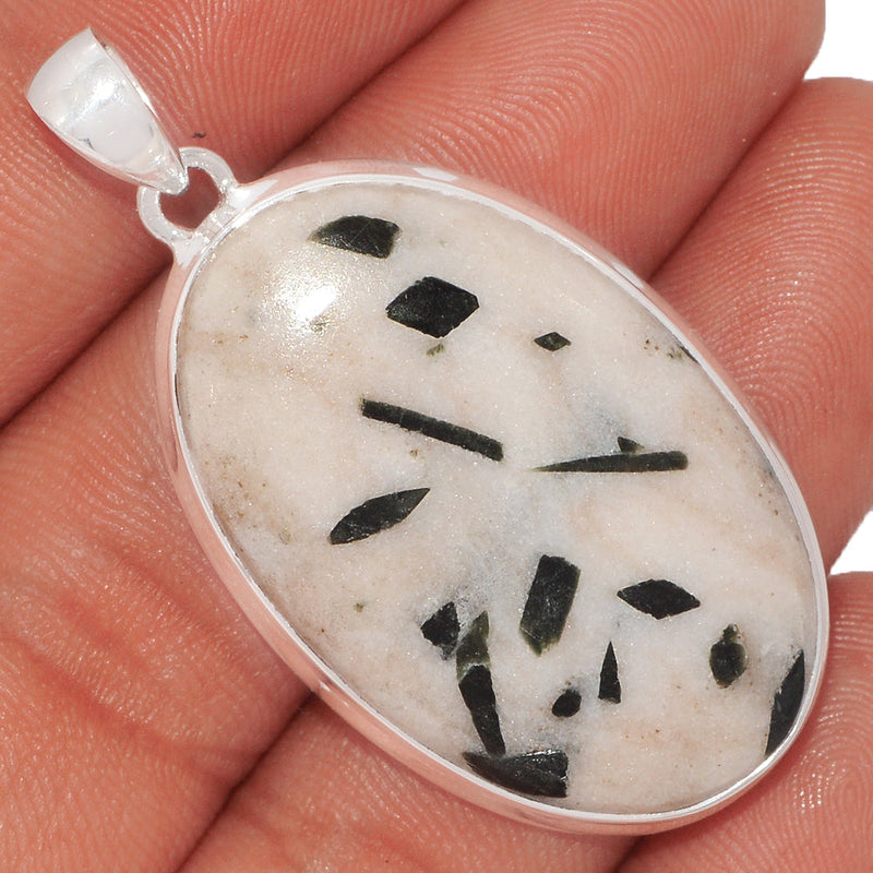 1.8" Green Tourmaline In Quartz Cabochon Pendants - GTCP141