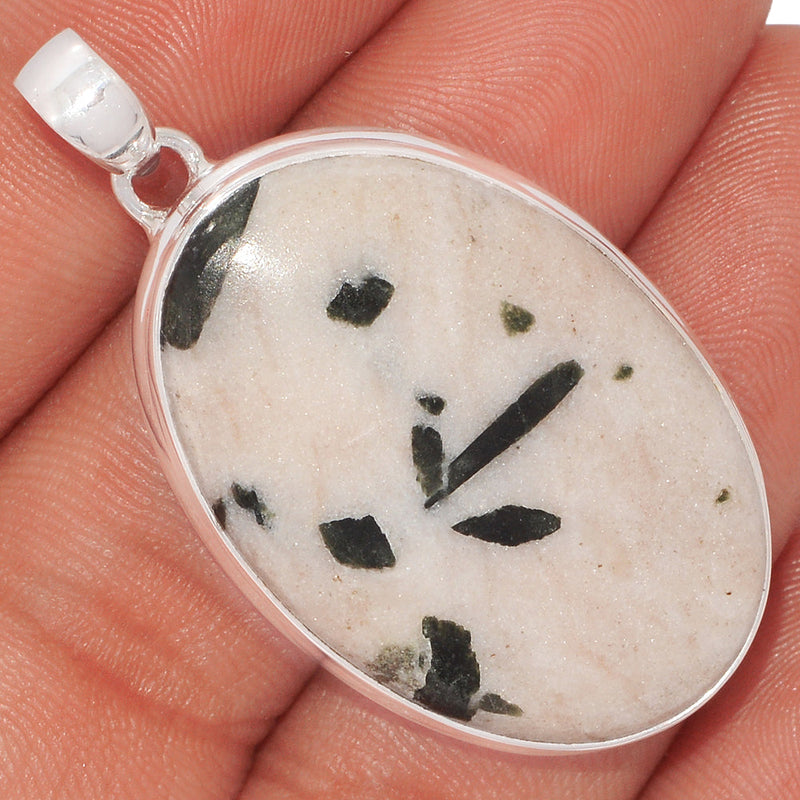 1.8" Green Tourmaline In Quartz Cabochon Pendants - GTCP143