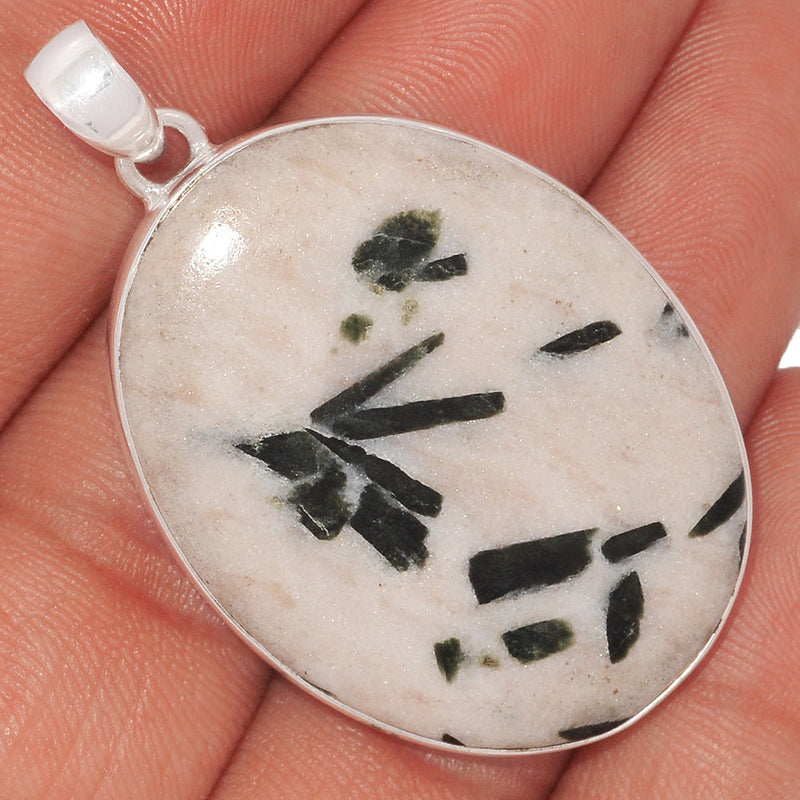 2" Green Tourmaline In Quartz Cabochon Pendants - GTCP157